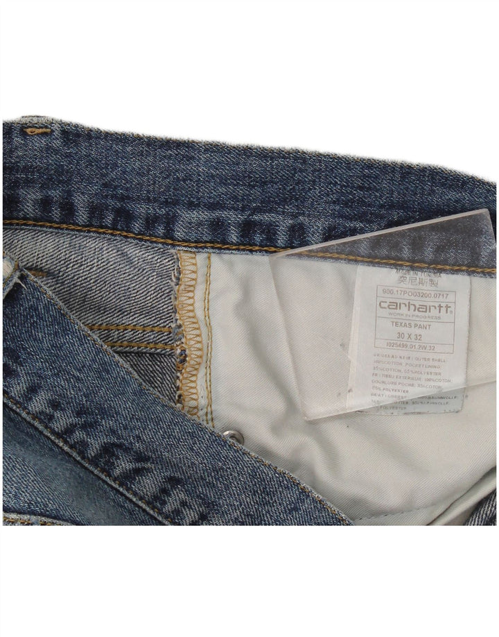 Carhartt Damen Texas Distressed Slim Jeans W30 L32 Blaue Baumwolle