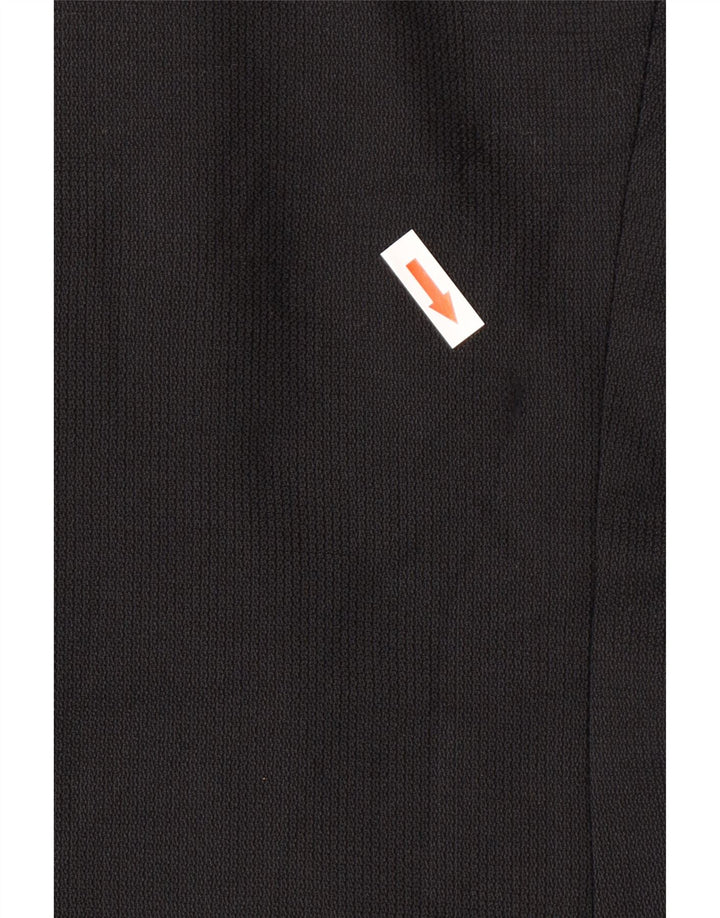 Marks & Spencer Damen 1-Knopf-Blazerjacke UK 16 Große schwarze Wolle