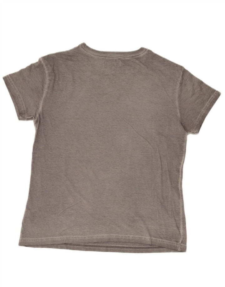 ADIDAS Womens Graphic T-Shirt Top UK 14 Large Grey