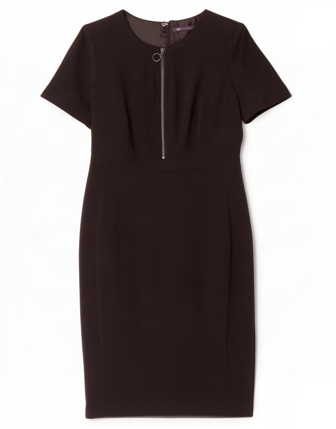 Marks & Spencer Damen Etuikleid UK 14 Medium Schwarz Polyester