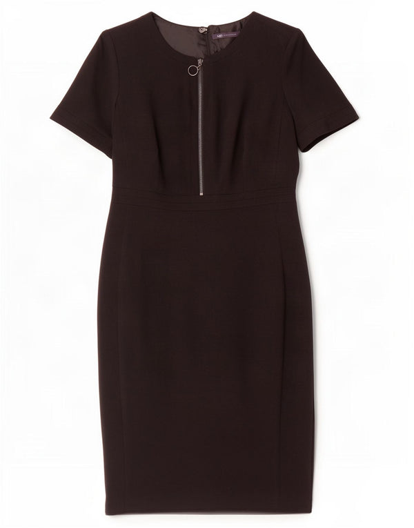 Marks & Spencer Damen Etuikleid UK 14 Medium Schwarz Polyester