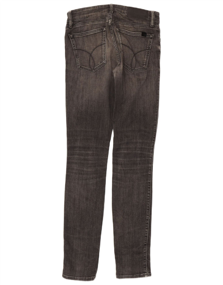 Calvin Klein Damen Skinny Jeans W28 L33 Grau