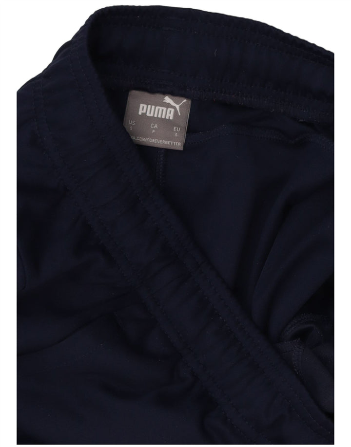 PUMA Mens Slim Tracksuit Trousers Small  Navy Blue