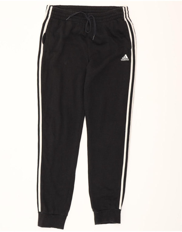 Adidas Herren-Trainingshose, Jogginghose, groß, aus schwarzer Baumwolle