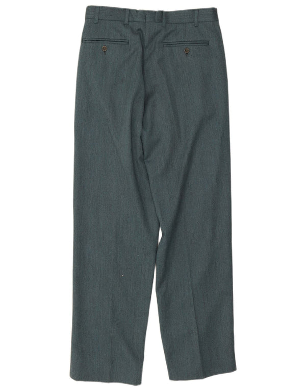 Byblos Mens Pegged Suit Hose IT 48 Medium W31 L31 Grüne Wolle