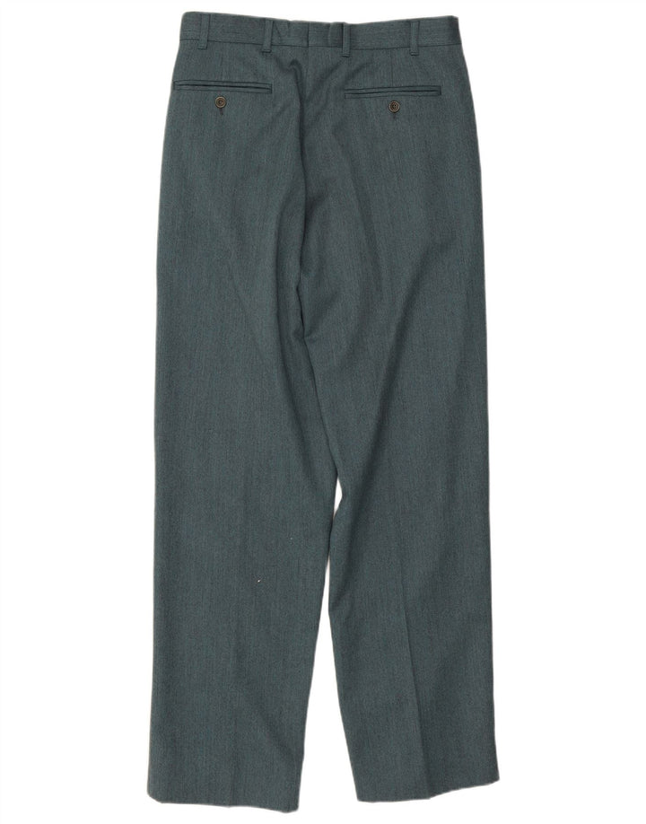 Byblos Mens Pegged Suit Hose IT 48 Medium W31 L31 Grüne Wolle