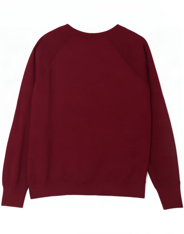 Champion Damen Grafik-Sweatshirt-Pullover, UK 16, Größe L, Burgunderrot, Baumwolle