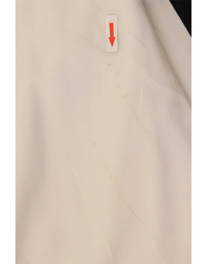 Puma Herren-Trainingsanzug-Top-Jacke, großes weißes Farbblock-Polyester