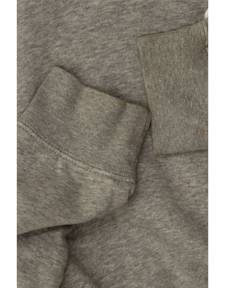 NIKE Damen-Pullover mit übergroßem Kapuzenpullover, Gr. 6, XS, graue Baumwolle