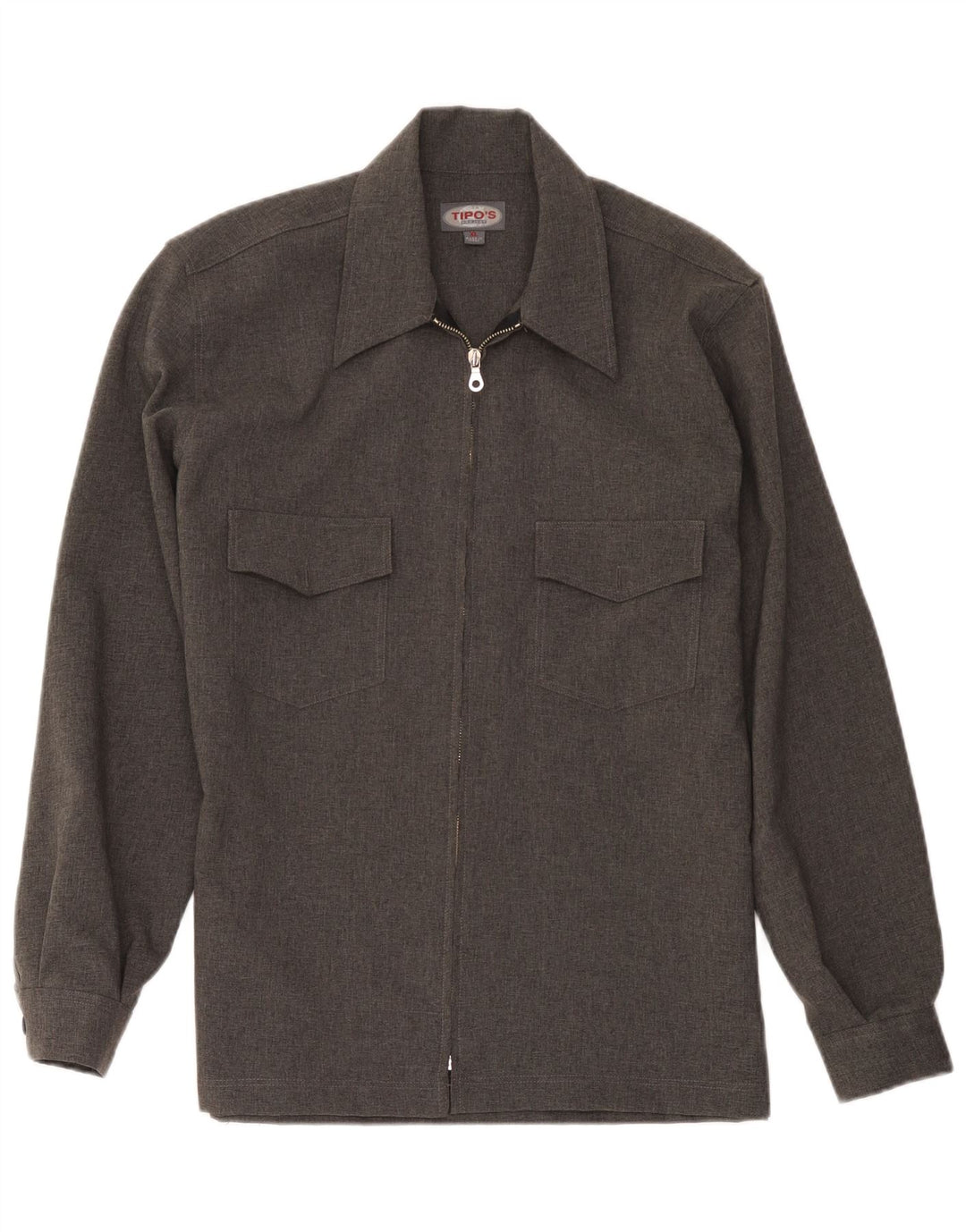Tipo' S Herrenhemd XL Grau Polyester