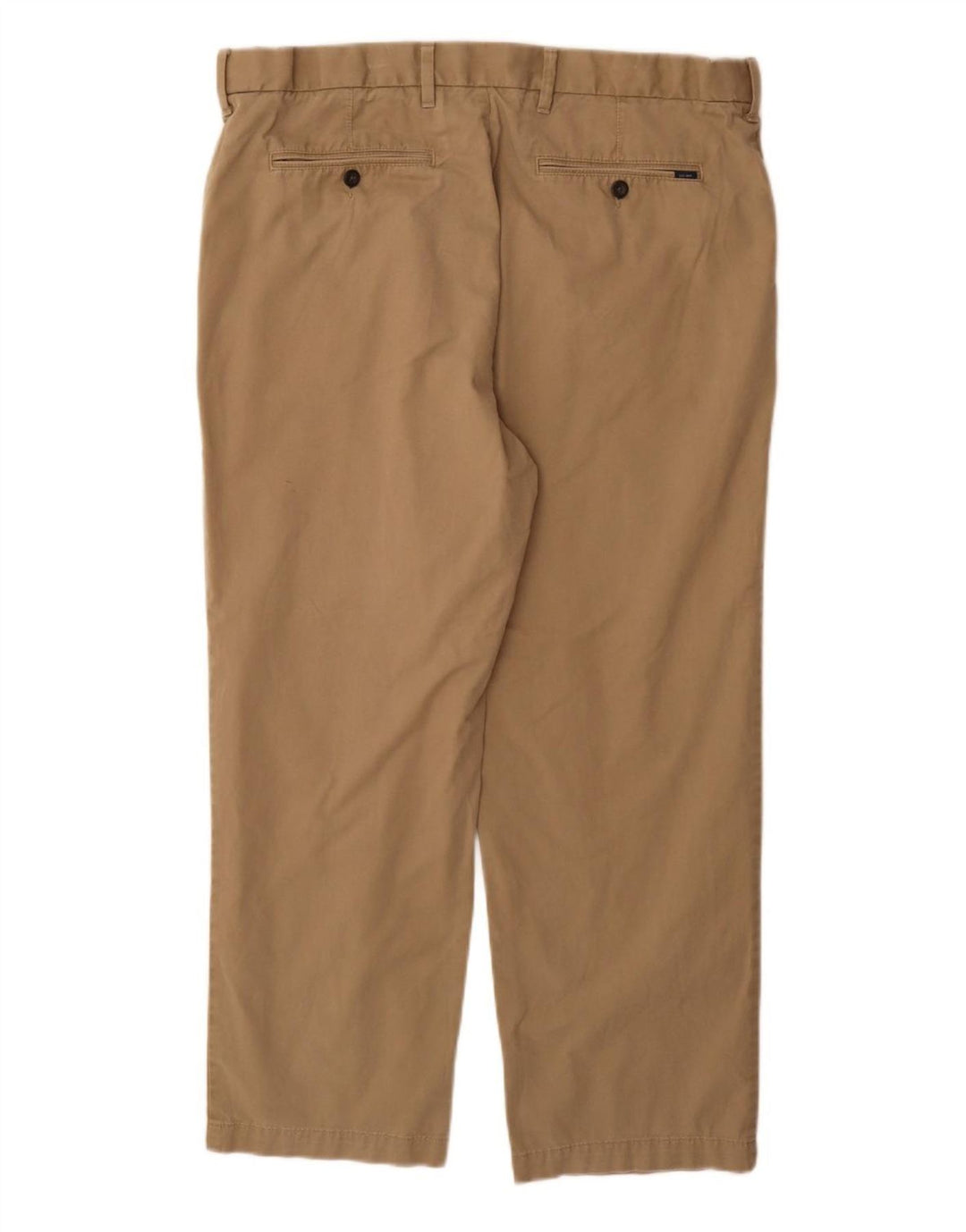 Marks & Spencer Herren-Anzughose in normaler Passform, W38, L29, Beige, Baumwolle