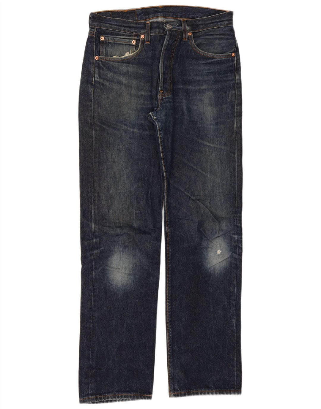 Levi's Damen 501 Straight Jeans W31 L32 Marineblau