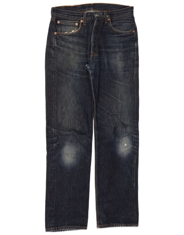 Levi's Damen 501 Straight Jeans W31 L32 Marineblau