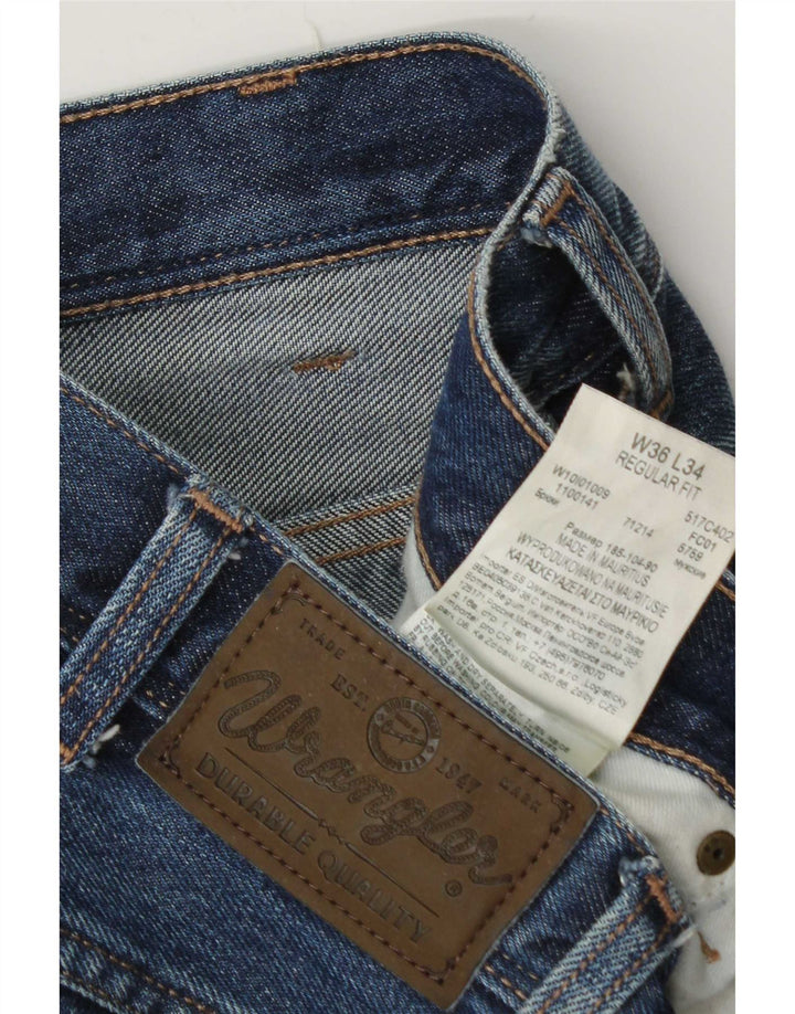Wrangler Herren-Jeans mit normaler Passform, gerade Passform, W36, L34, Blau, Baumwolle