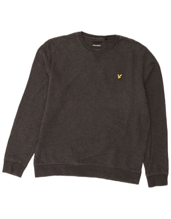 Lyle & Scott Herren-Sweatshirt, Pullover, Größe L, Grau, Baumwolle