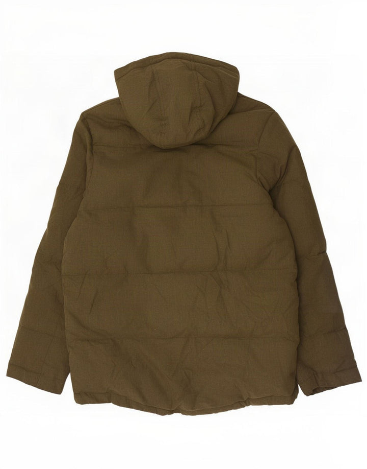 Fred Perry wattierte Herrenjacke mit Kapuze, UK 38, mittelkhaki