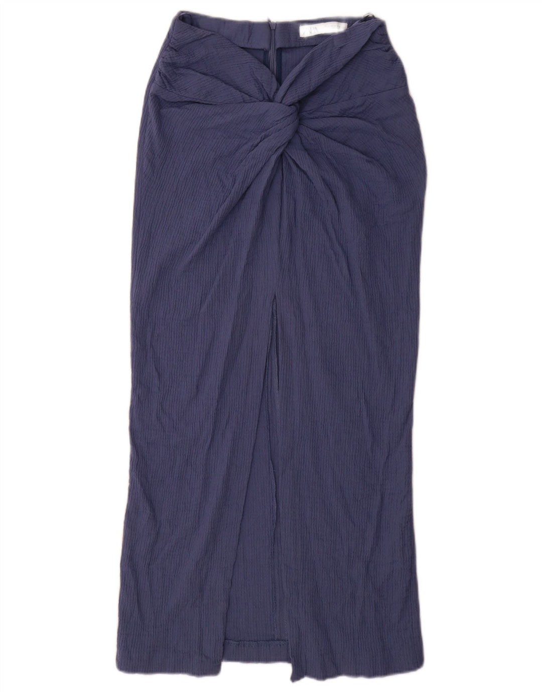 Zara Damen Maxirock Medium W28 Blaue Baumwolle