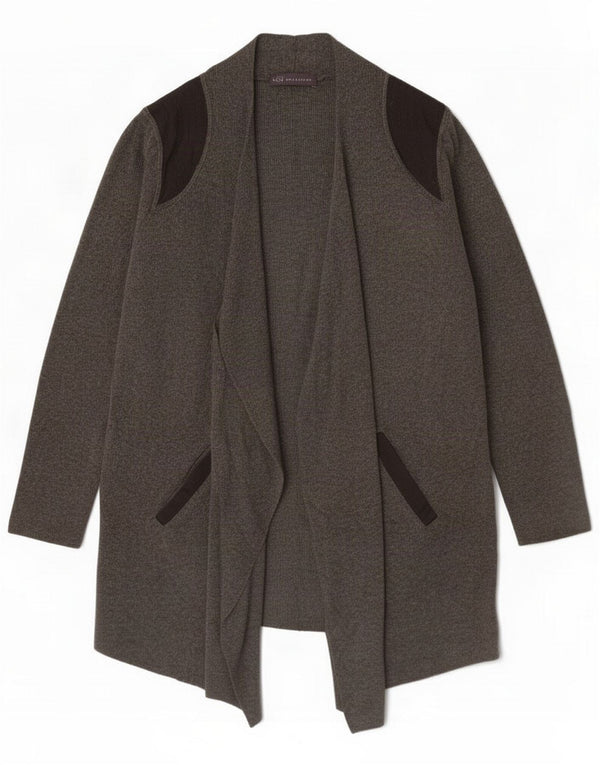 Marks & Spencer Damen Longline Cardigan Pullover UK 16 Large Grau