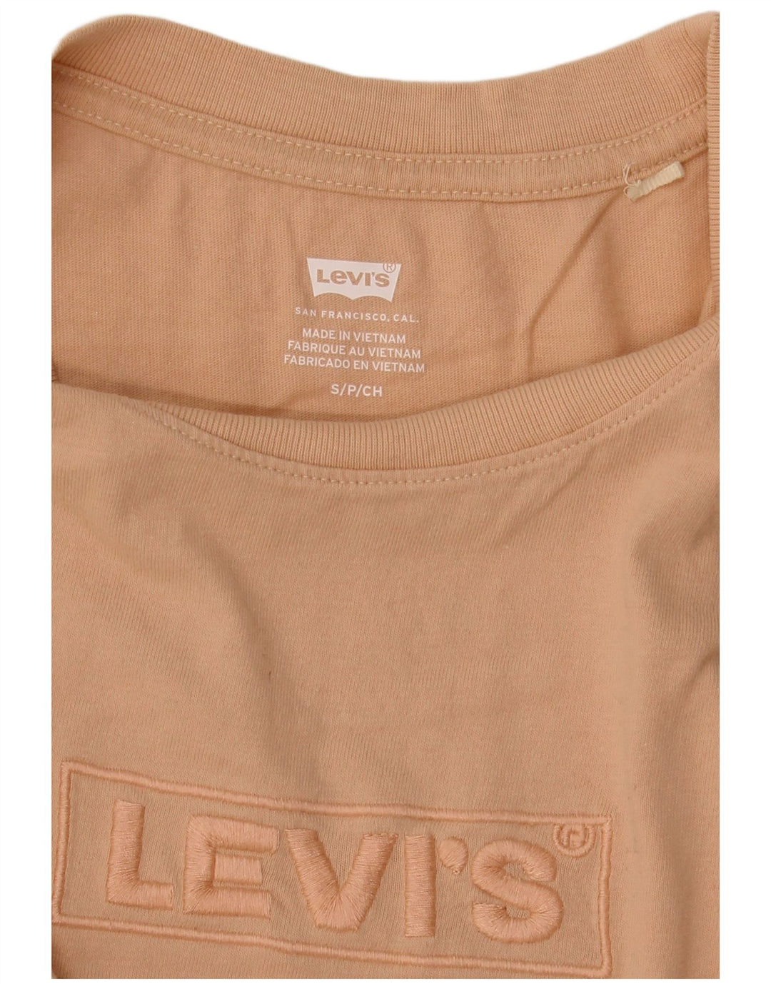 Levi's Damen-T-Shirt in Übergröße mit Grafik, UK 10, Größe S, Beige
