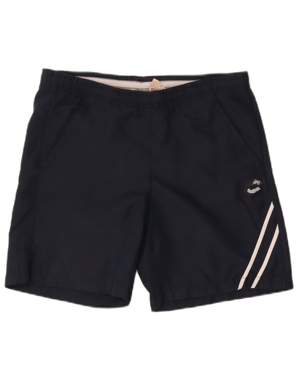 Lotto Mens Sport Shorts Medium Navy Blue Striped Polyamide
