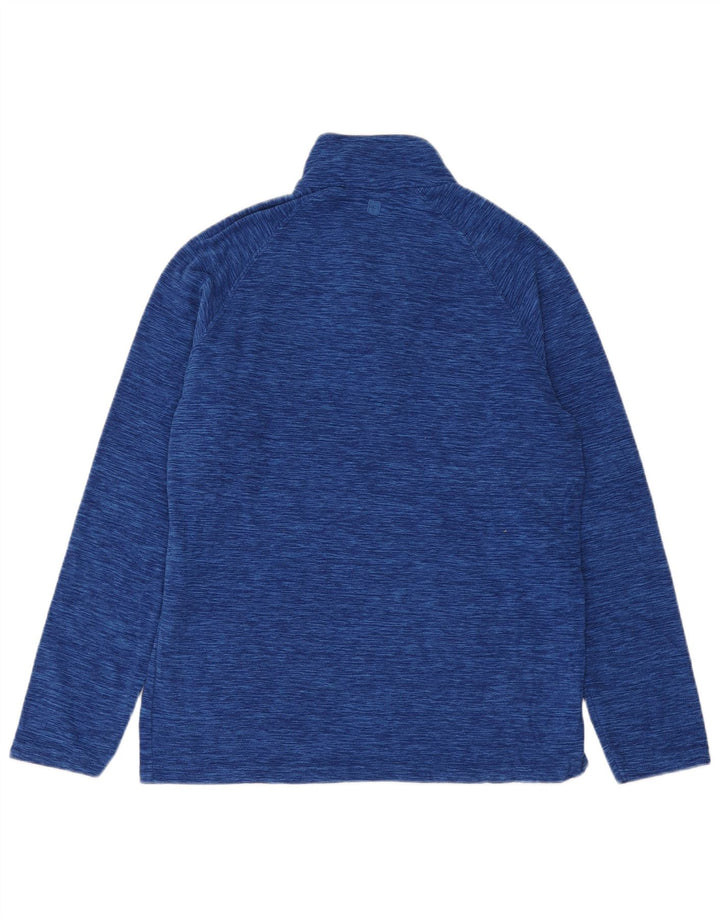 Mountain Warehouse Herren-Fleecepullover mit Reißverschluss am Kragen, mittelgroß, Marineblau meliert