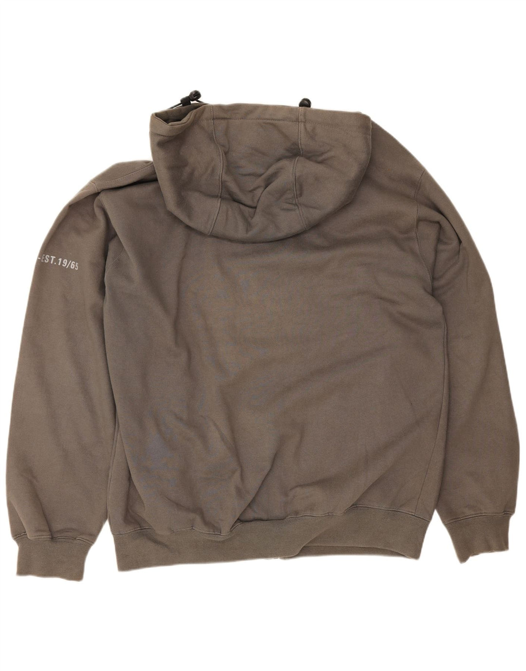 Carrera Herren-Kapuzenpullover mit Reißverschluss, mittelgraue Baumwolle