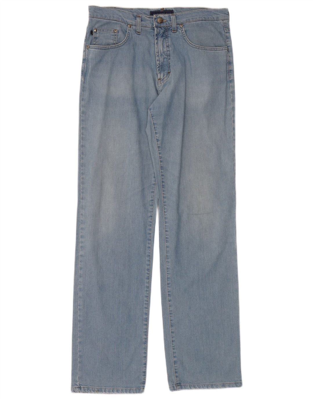TRUSSARDI Herren 380 Straight Jeans IT 49 Medium W33 L35 Blaue Baumwolle