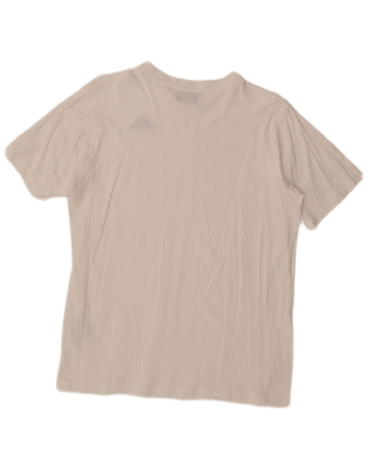 Kappa Herren T-Shirt Top aus mittelweißer Baumwolle