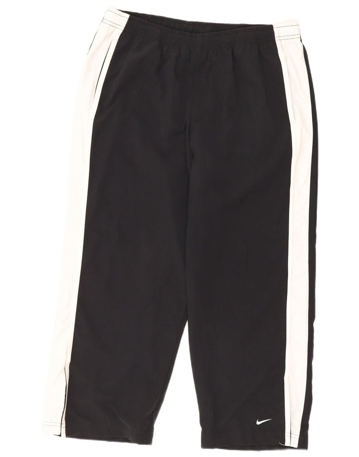 Nike Damen Capri-Trainingshose, US 12/14, Größe L, Schwarz, Farbblock