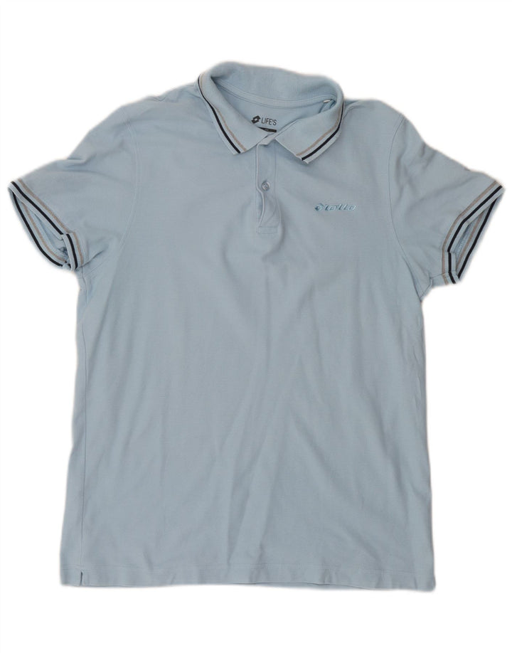 Lotto Herren Life's Poloshirt Mittelblau