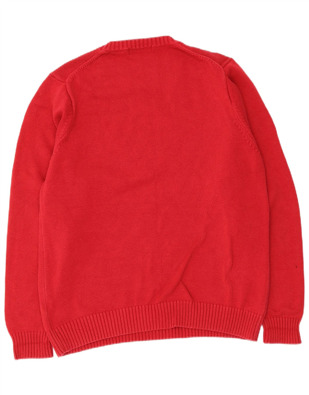 Marks & Spencer Herren-Pullover mit Rundhalsausschnitt, UK 38/40, Mittelrot