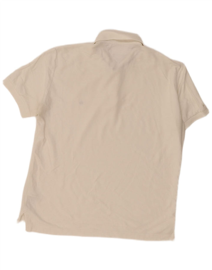 Tommy Hilfiger Herren-Poloshirt mit normaler Passform, 2XL, weiße Baumwolle