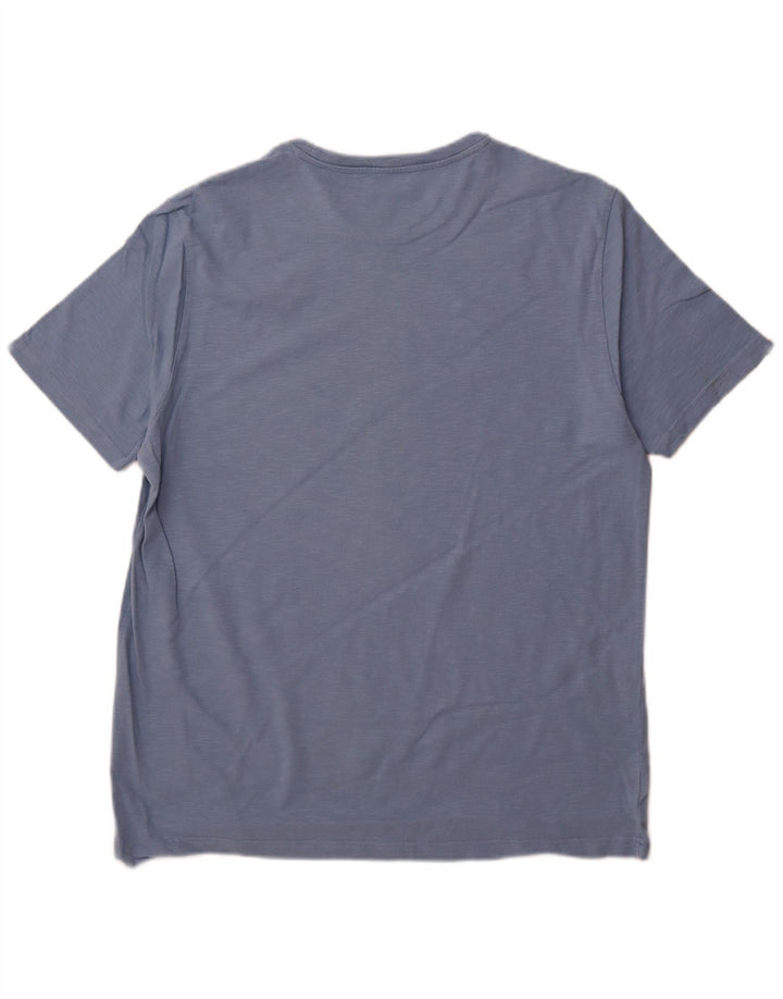 FAT FACE Herren-T-Shirt mit Grafik, XL, blau meliert, Baumwolle