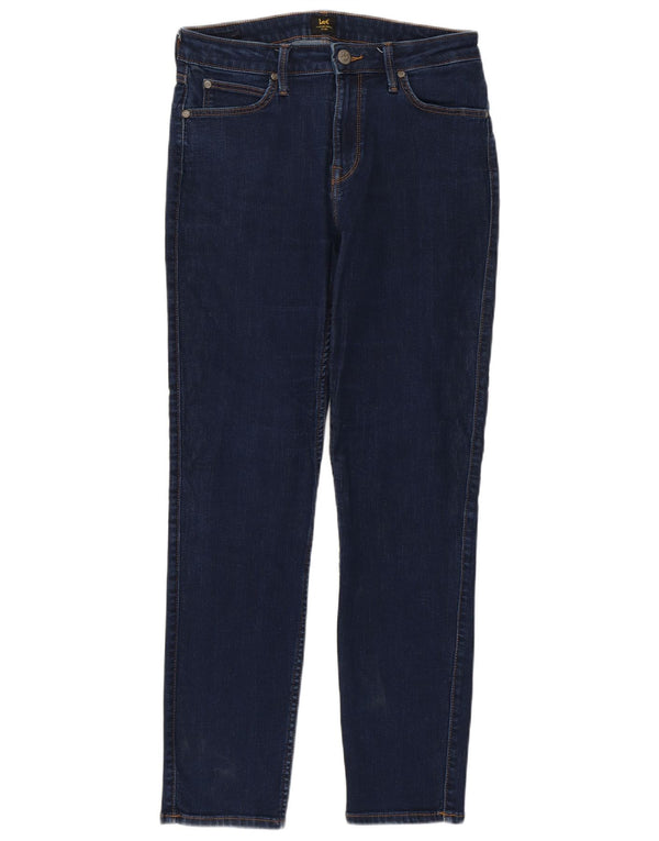 Lee Damen Elly Slim Jeans W30 L29 Marineblau Baumwolle