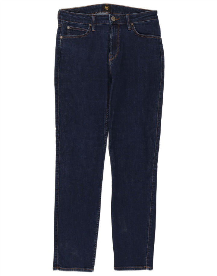 Lee Damen Elly Slim Jeans W30 L29 Marineblau Baumwolle
