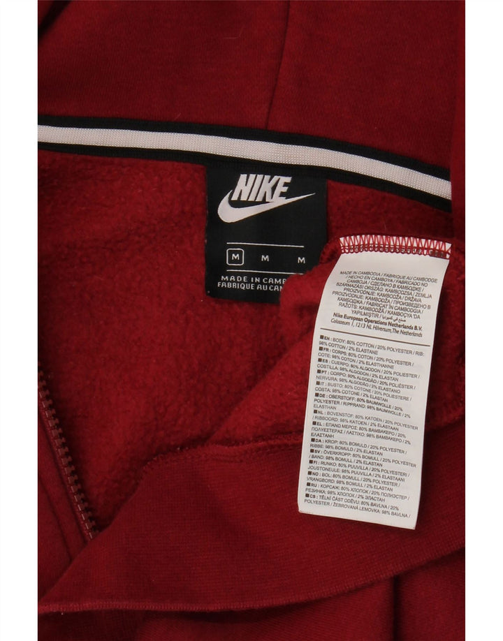 Nike Herren Kapuzenpullover aus mittelroter Baumwolle