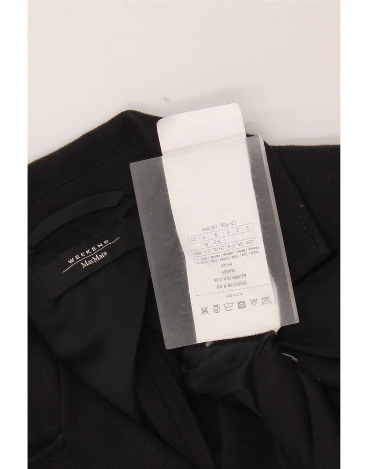 Max Mara Damen-Wochenend-Zweireiher-Blazer-Jacke, Gr. 10, Marineblau