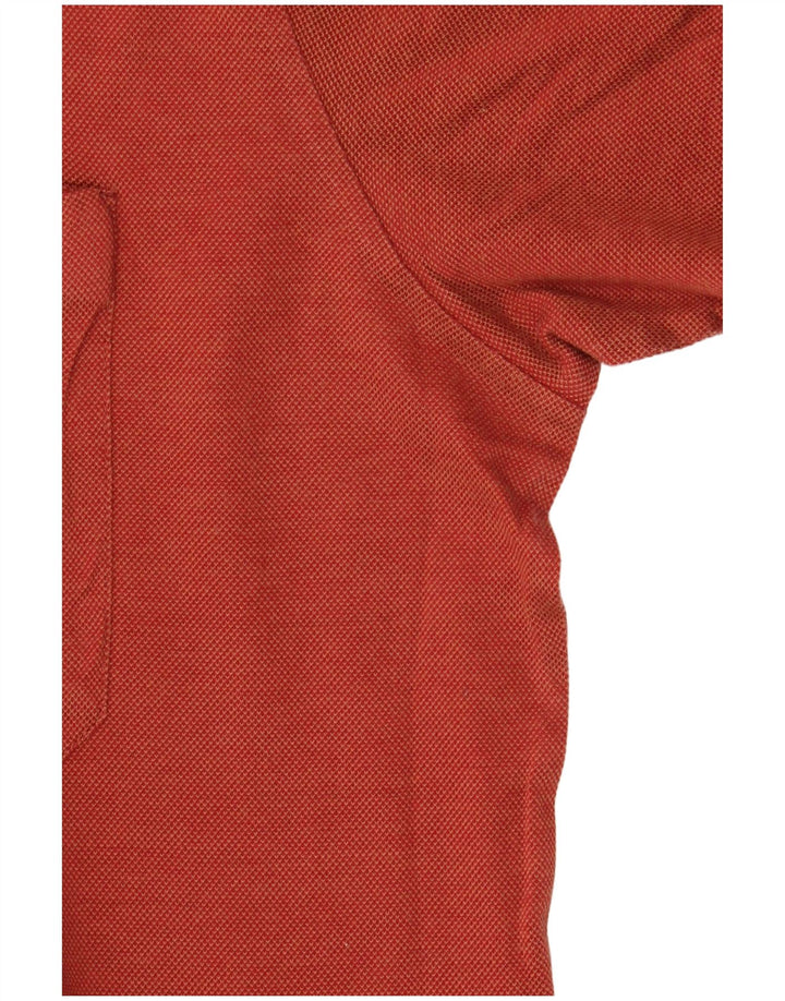 Pierre Cardin Herren Poloshirt IT 52 Large Orange Baumwolle