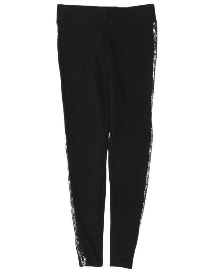 Marks & Spencer Damen Leggings UK 10 Small Schwarze Viskose