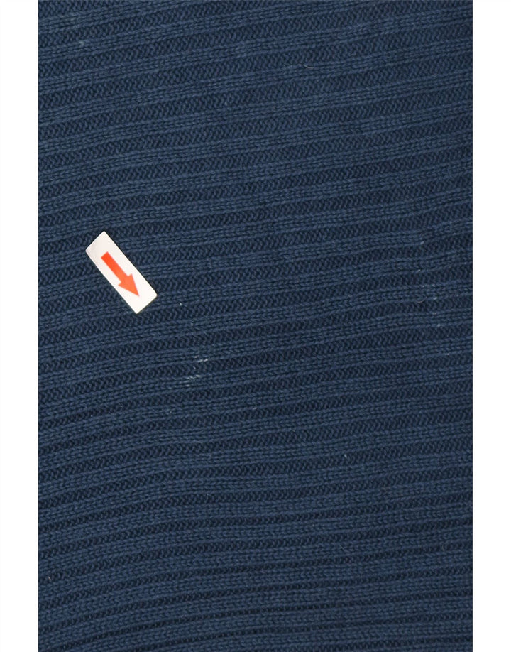 CALVIN KLEIN JEANS Herren Pullover mit grafischem Rundhalsausschnitt, Größe L, Blau