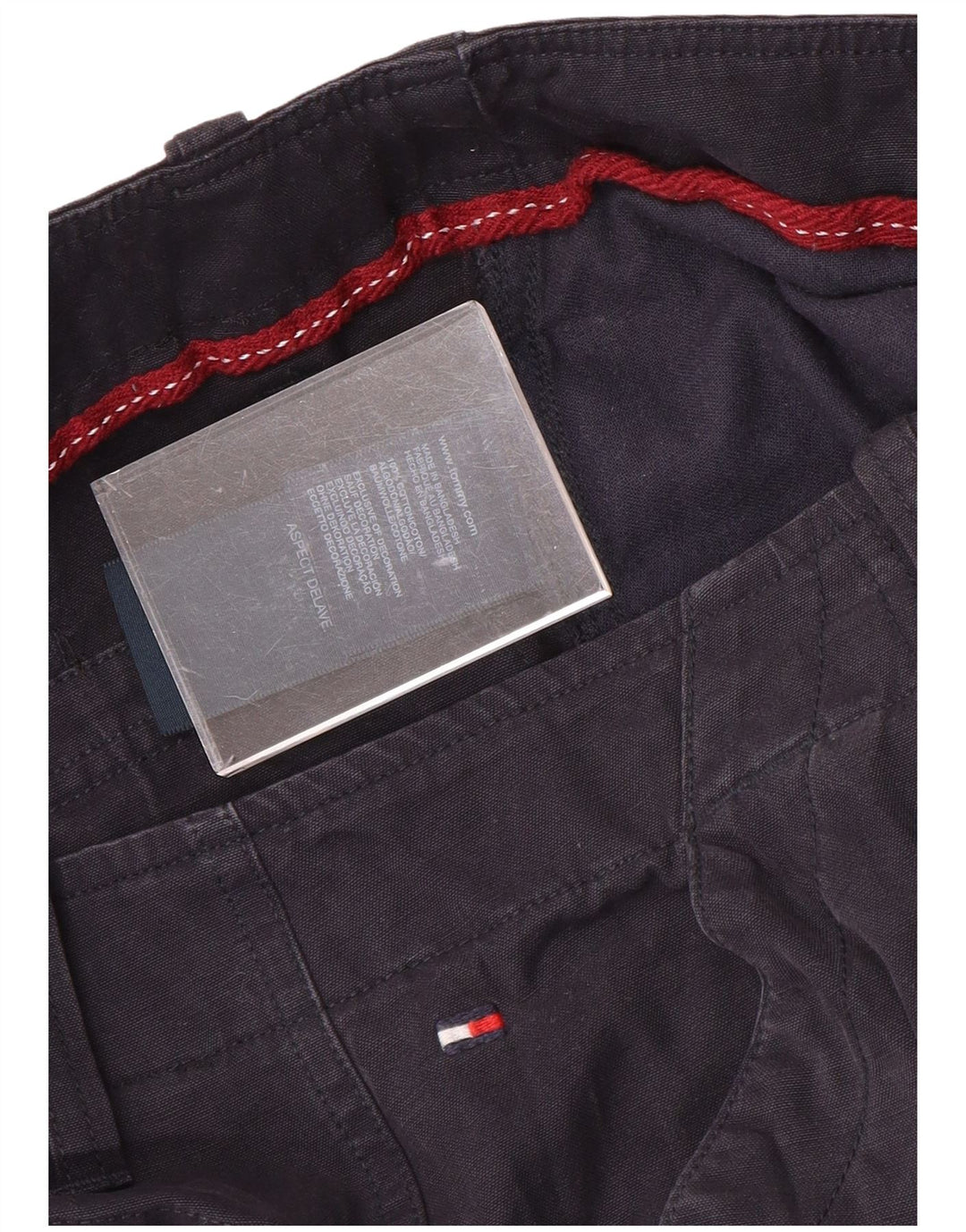 TOMMY HILFIGER Herren Cargo Shorts W32 Medium Marineblau Baumwolle