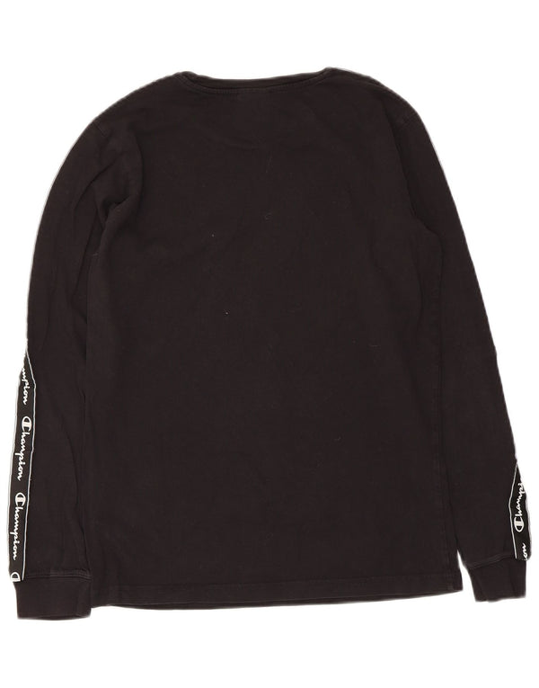 Champion Langarmshirt mit Grafik für Jungen, 13–14 Jahre, XL, Schwarz