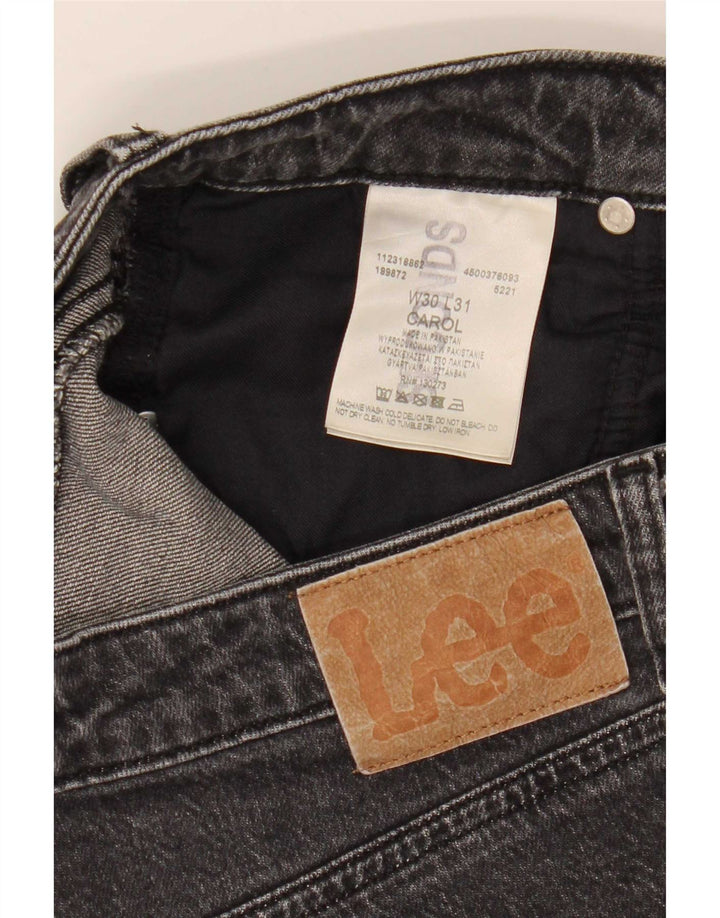 Lee Damen Carol Slim Jeans W30 L26 Graue Baumwolle