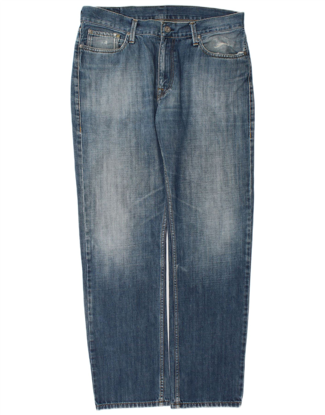 Casucci Herren Straight Jeans W38 L32 Blaue Baumwolle