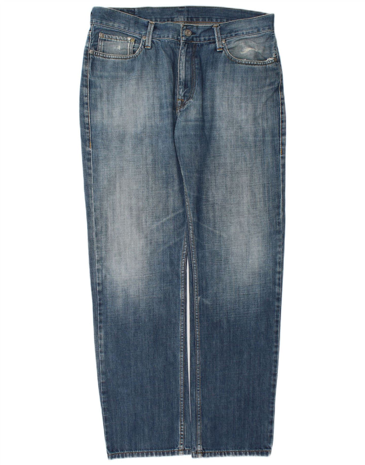 Casucci Herren Straight Jeans W38 L32 Blaue Baumwolle