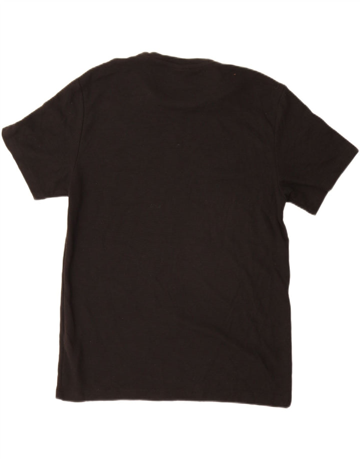 ZARA Herren T-Shirt Top Large Schwarz Polyester
