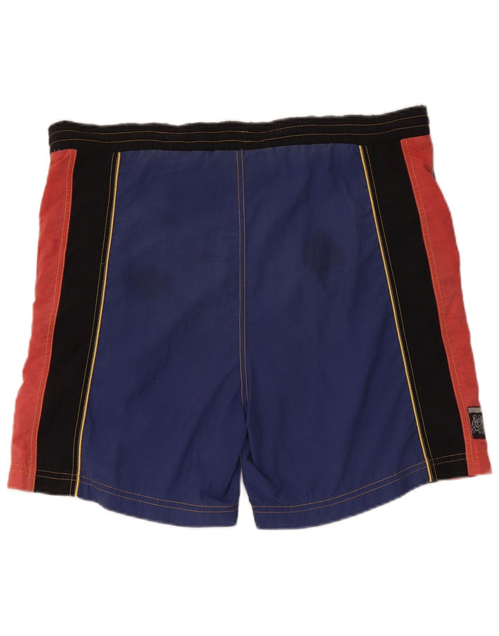 Lotto Herren-Badeshorts mit Grafik, IT 46, Größe S, marineblaues Colourblock-Nylon