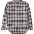 IZOD Mens Shirt Medium Navy Blue Check Vintage Izod and Second-Hand Izod from Messina Hembry 