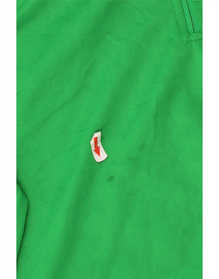 Umbro Herren-Sweatshirt mit grafischem Reißverschluss, Größe L, grün, Polyester