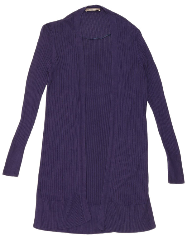 Oasis Damen-Strickjacke, übergroß, lang geschnitten, offen, Gr. 6, XS, Marineblau